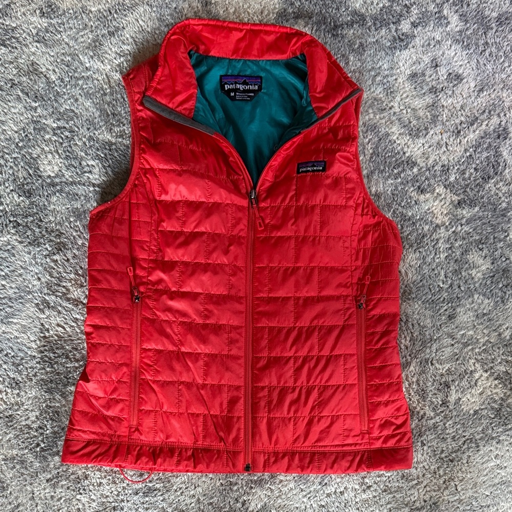 Patagonia Nano Puff Red Quilted Vest